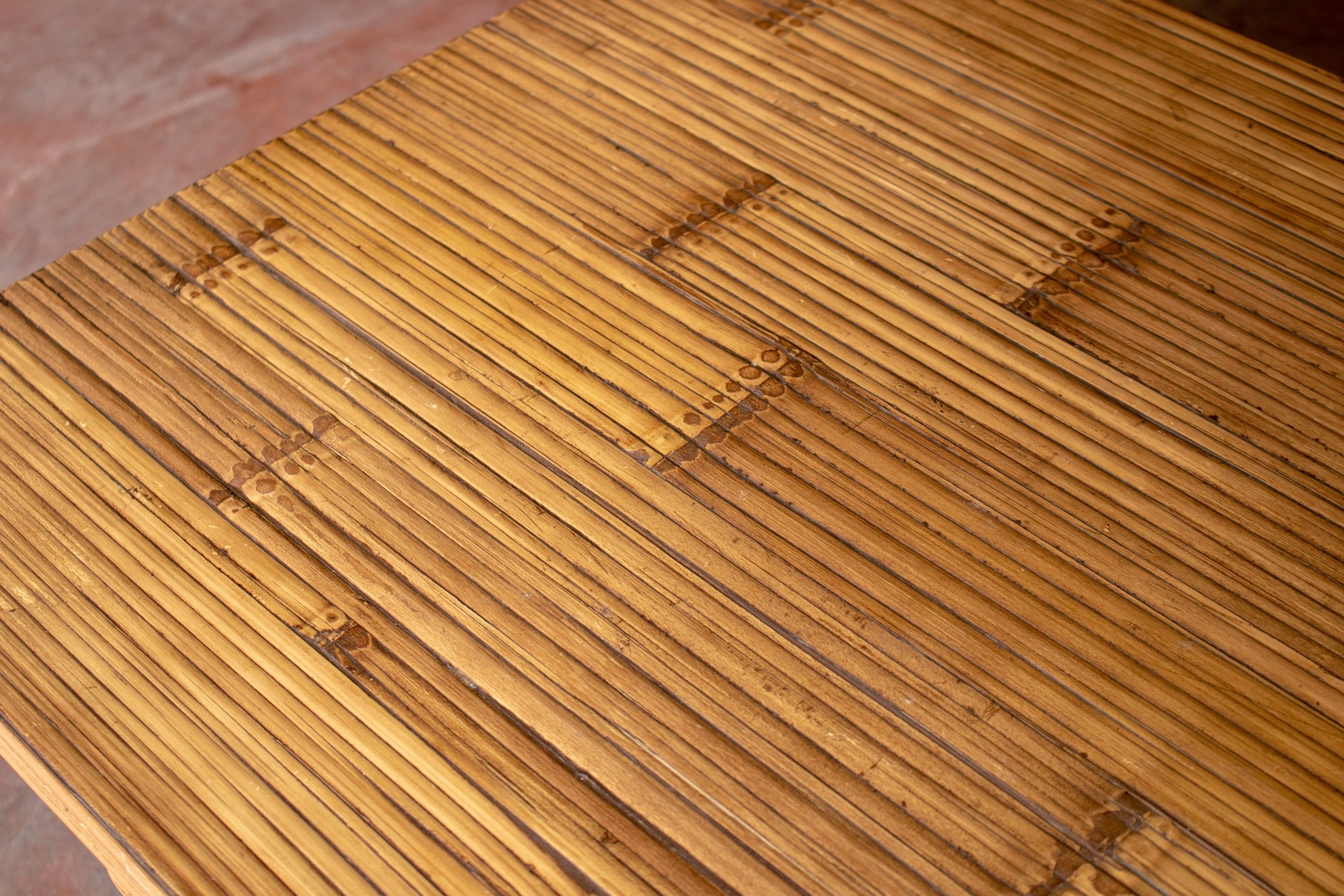 Mesa de Centro de Bambú Española, de los Años 60