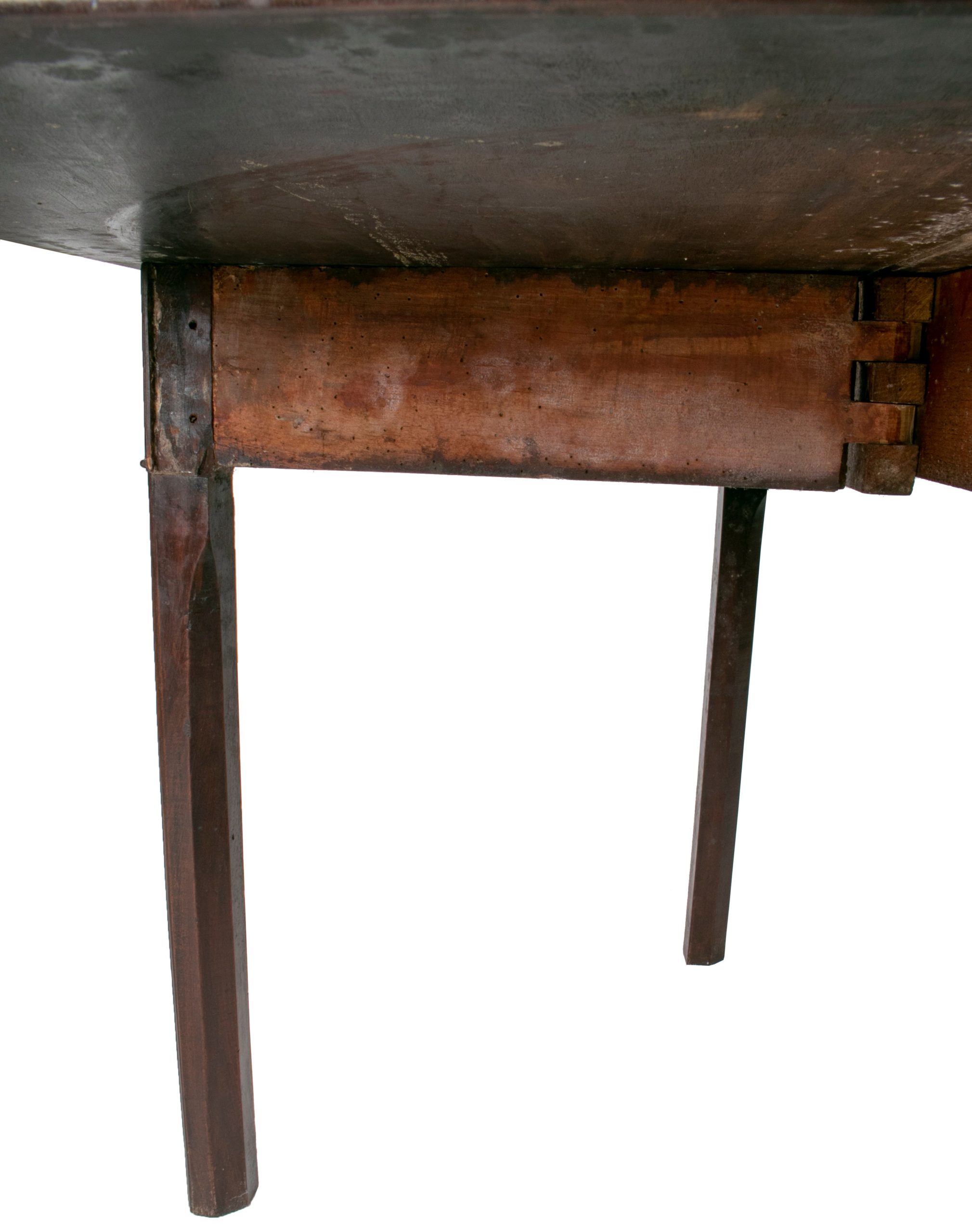 Mesa Plegable de Caoba Inglesa, del Siglo XIX