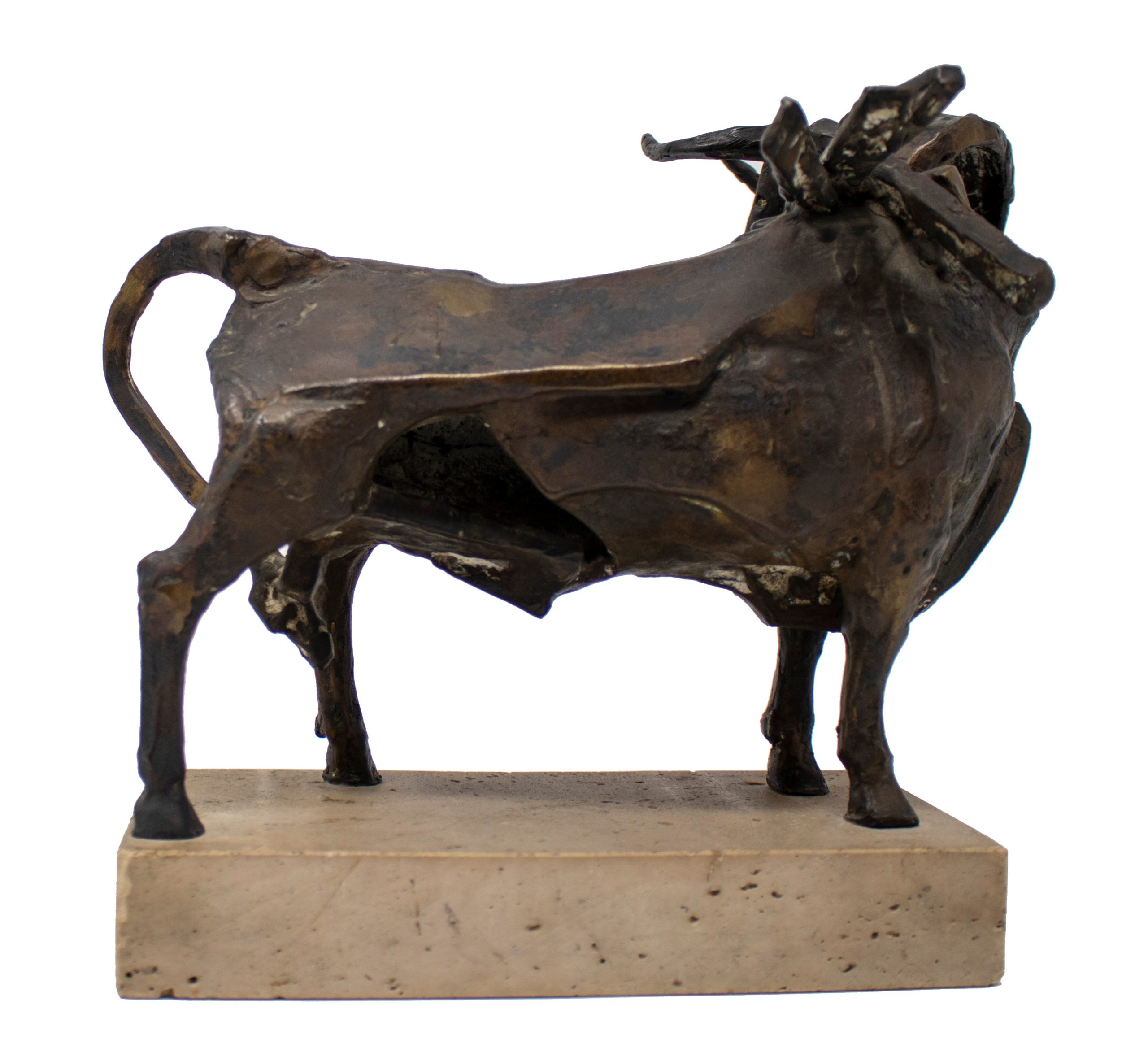 Escultura de Toro en Bronce, de Venancio Blanco, de la Década de 1960