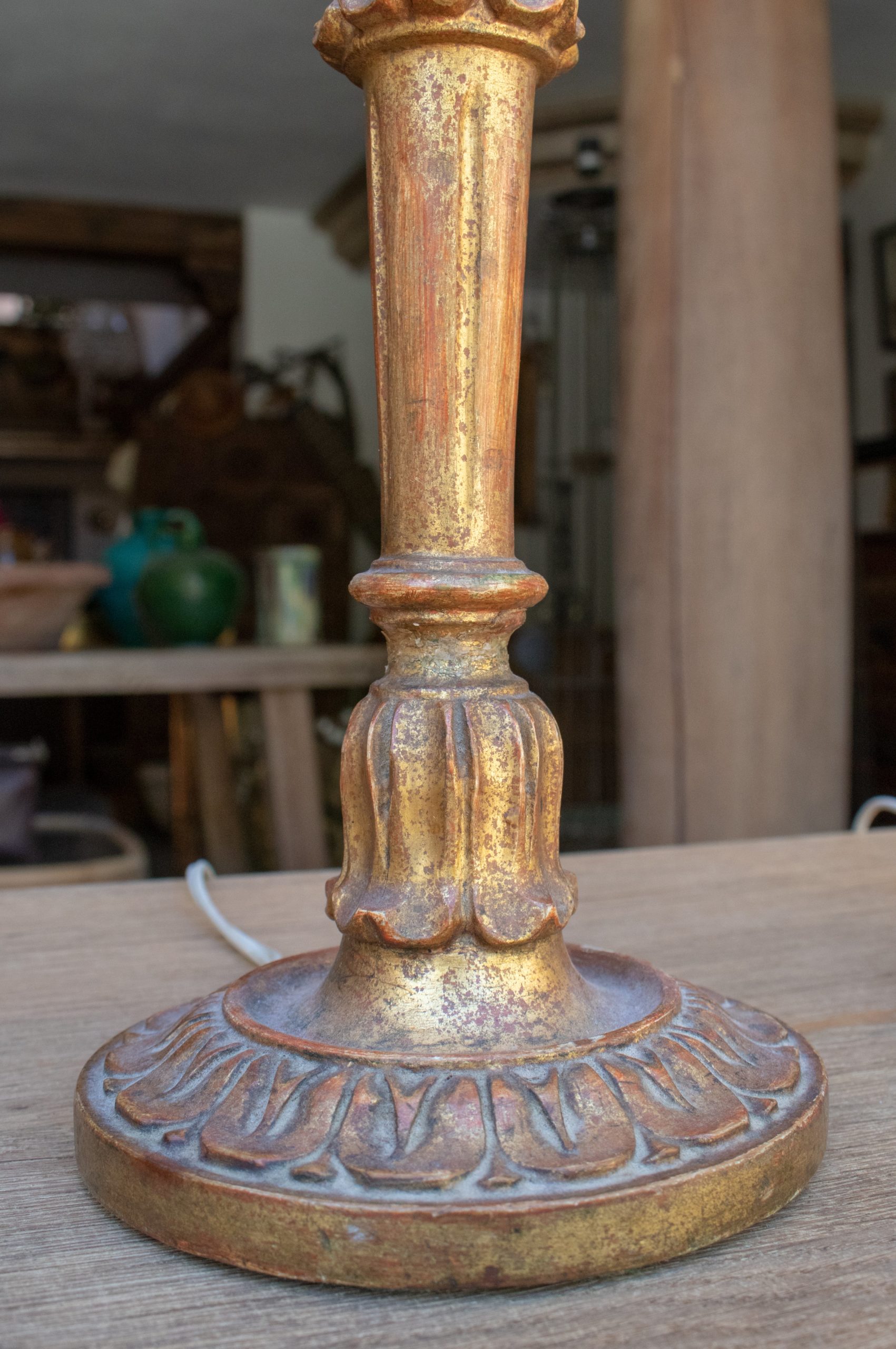 Juego de Tres Lámparas de Mesa con Forma de Candelabro, de los Años 70